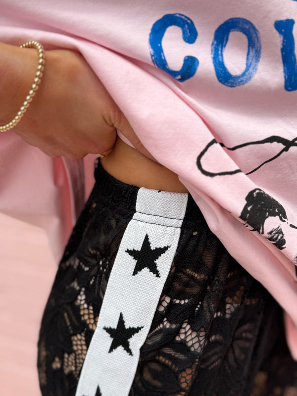 Star Lace Pant - Black