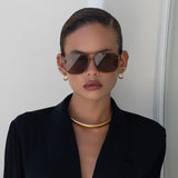 Billie Aviator Sunglasses - Brown