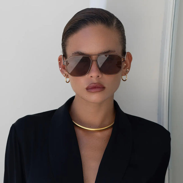 Billie Aviator Sunglasses - Brown