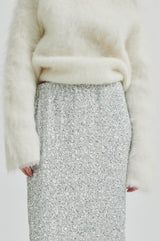 Shimma Skirt - Metallic Silver