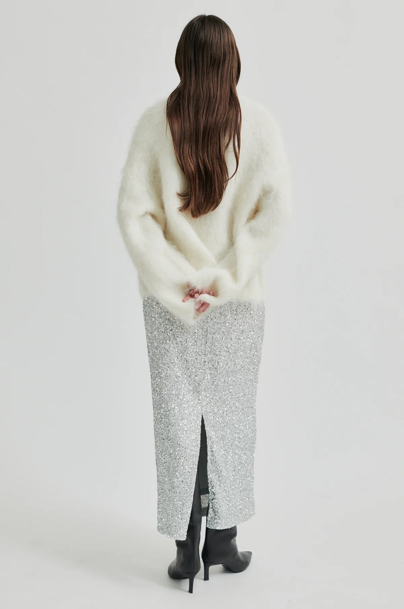 Shimma Skirt - Metallic Silver