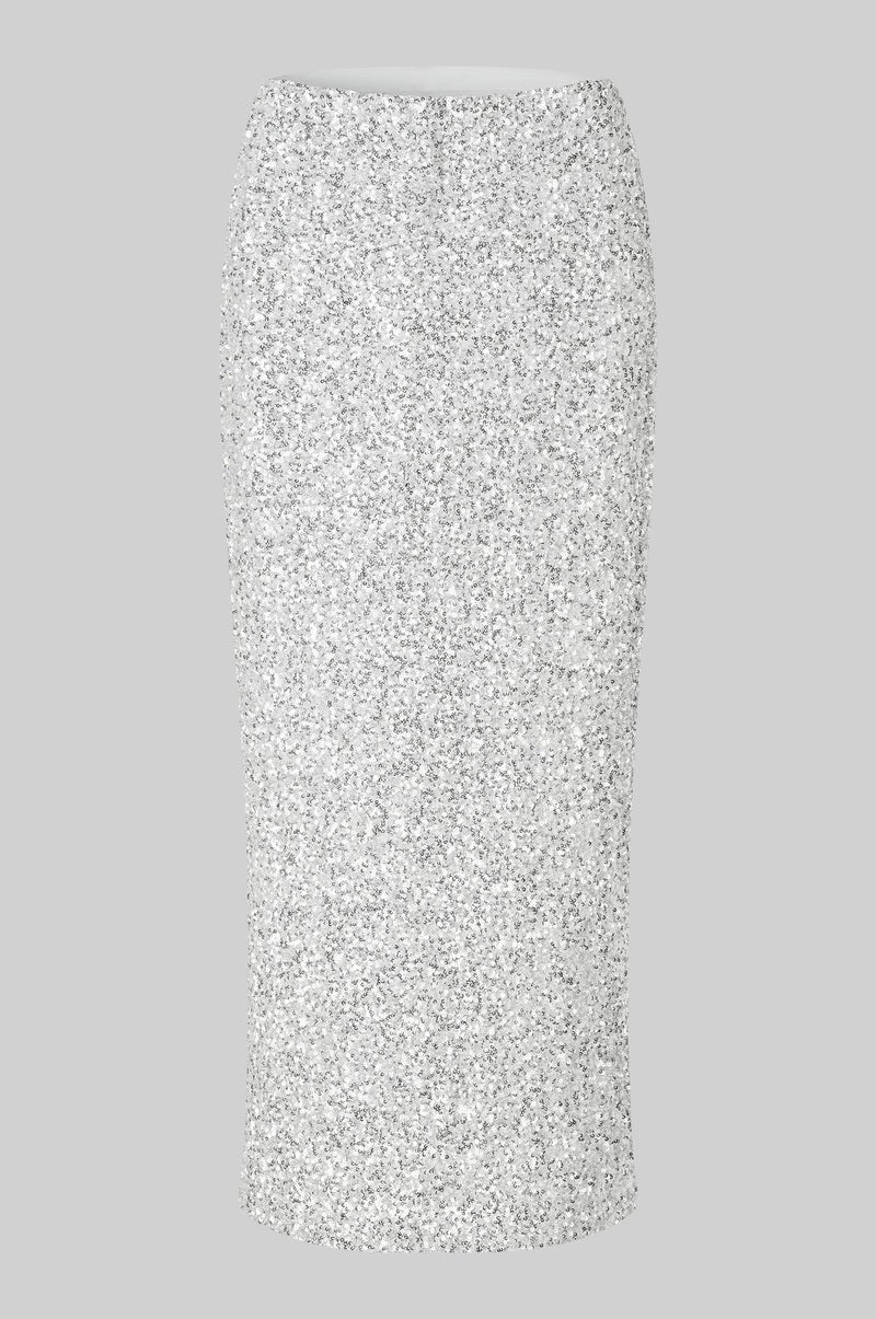Shimma Skirt - Metallic Silver