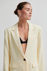 Lino Blazer - Alabaster glea