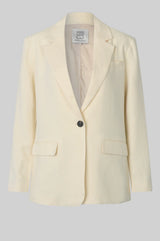 Lino Blazer - Alabaster glea