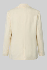 Lino Blazer - Alabaster glea