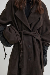 Noomi Suede Trenchcoat