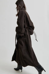 Noomi Suede Trenchcoat