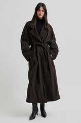 Noomi Suede Trenchcoat