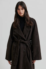 Noomi Suede Trenchcoat
