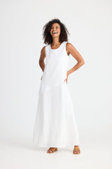 Grace Dress - White Linen