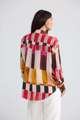 Glenda Shirt - Painterly Geo