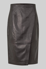 Novel Leather Skirt - Chocolate Torte
