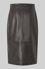 Novel Leather Skirt - Chocolate Torte