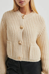 Ulrikke Knit Cardigan - Soft Beige