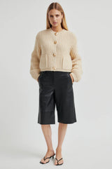 Ulrikke Knit Cardigan - Soft Beige