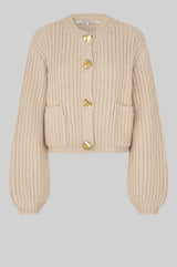 Ulrikke Knit Cardigan - Soft Beige