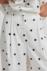 Salliy Trousers - White Alyssum