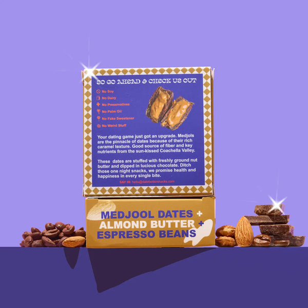 Almond Java Crunch, Chocolate Covered Dates