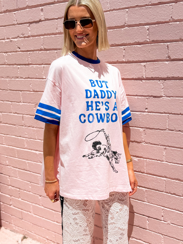 Cowboy Tee - Pink