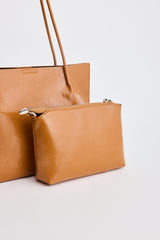Eloise Bag and Pouch Set - Tan