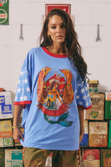 THE DREAM BIG BRENDA PERIWINKLE TEE