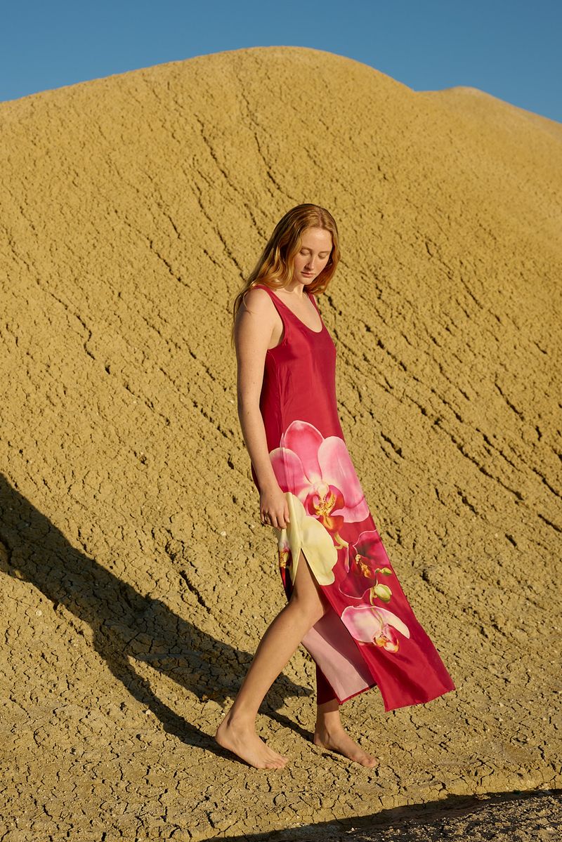 Poppy Dress - Redcurrant Phalae