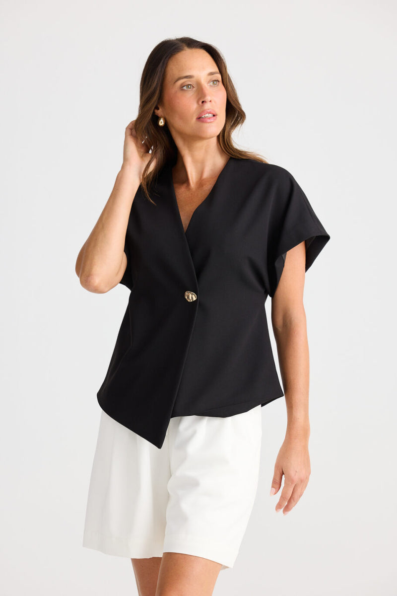 Origami Top - Black