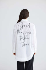 Claire Shirt - White Good Things