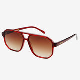 Billie Aviator Sunglasses - Dark Cherry