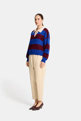 Nicole Sweater - Pinot / Colbalt