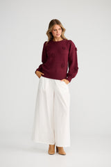 Petals Knit - Berry