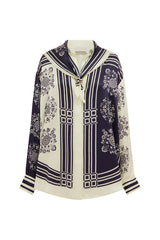 Banderra Scarf  Silk Shirt