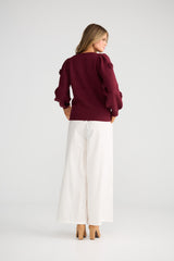 Petals Knit - Berry