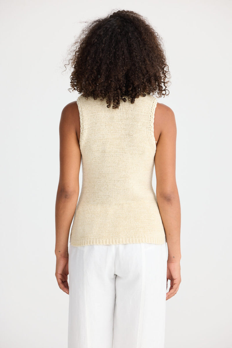 Saffron Knit Tank - Natural