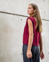 Felix Knit Vest - Wine