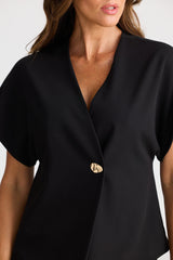 Origami Top - Black