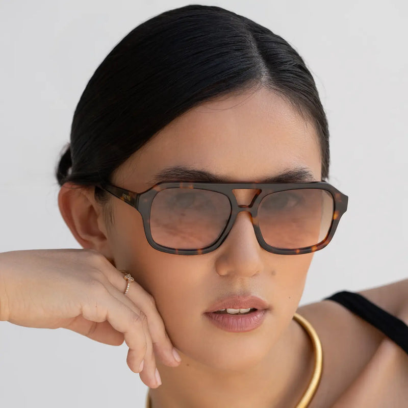 Havana Aviator Sunglasses -  Tortoise / Brown