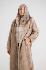 New York Coat - Taupe Fleck