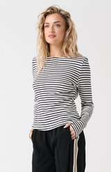 Aspyn Long Sleeve - Black Stripe