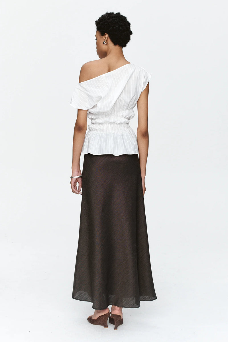 Aida Top - Ivory Stripe
