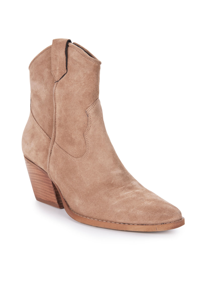 JULIA SUEDE BOOT - BISCUIT SUEDE