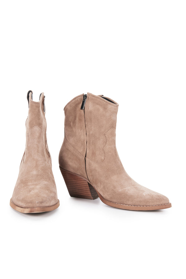 JULIA SUEDE BOOT - BISCUIT SUEDE