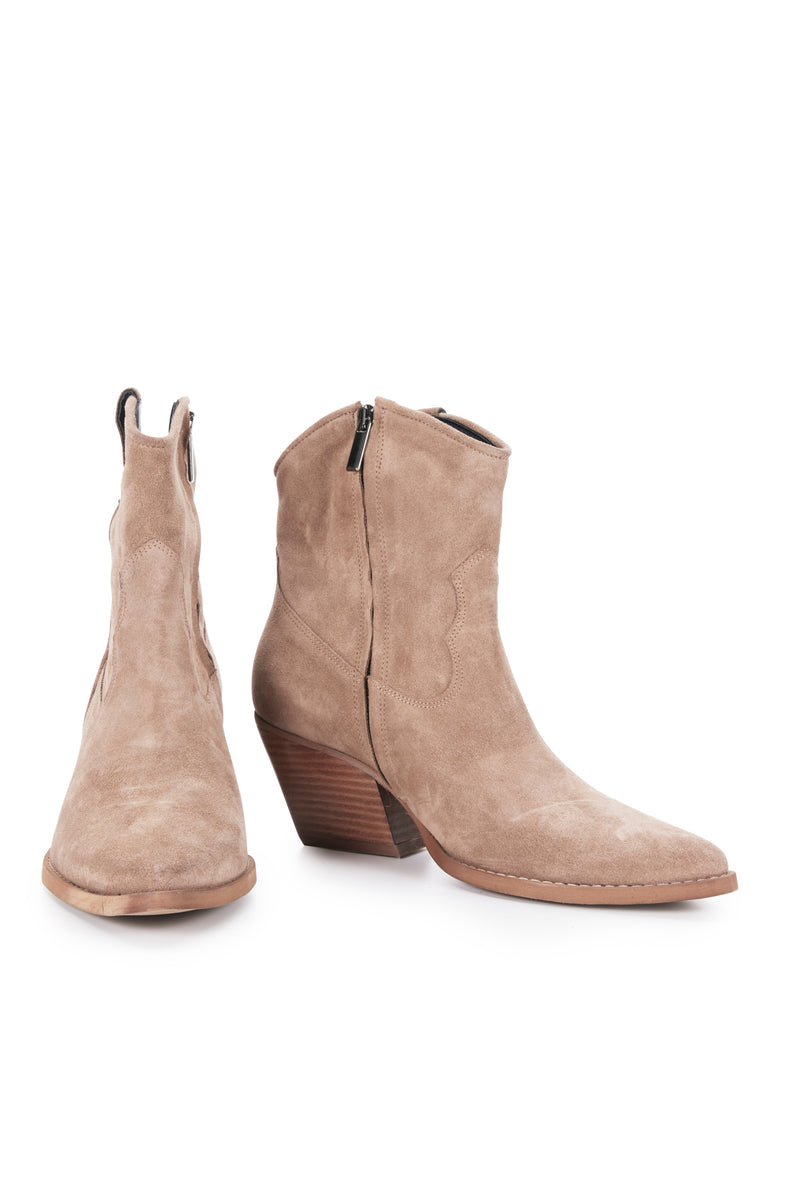 JULIA SUEDE BOOT - BISCUIT SUEDE