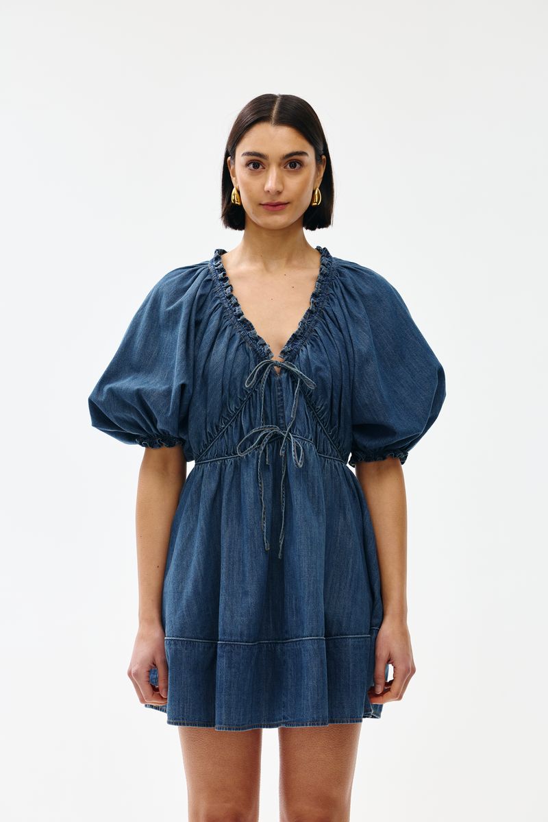 Pia Mini Dress - Denim