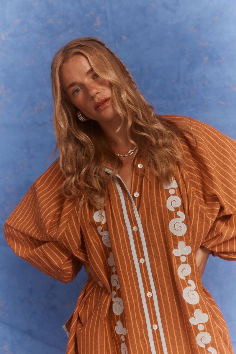 BELLO SWIRL CUPIO SHIRT DRESS