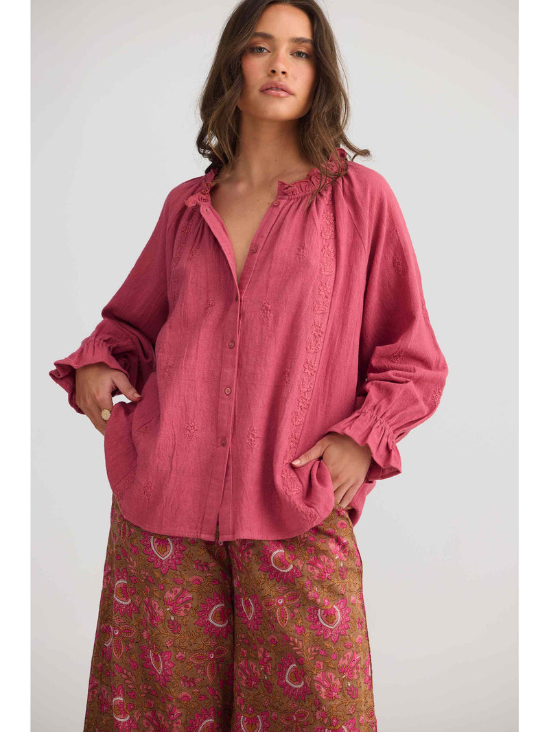 Gemini Blouse - Rose Pink