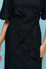 LADIES   SINGLES   BLACK.   Dress.