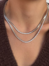 Cubic Zirconia Tennis Necklace