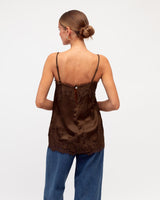 Arila Square Neck Cami - Choc