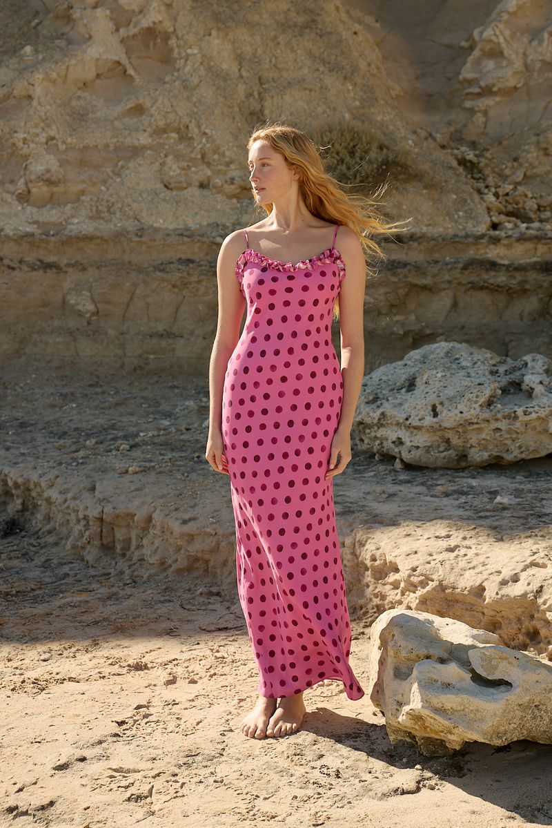 Posey Dress - Orchid Dot